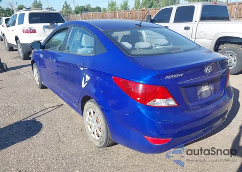 2012 Hyundai Accent Gls from USA, damaged, VIN KMHCT4AE1CU131548